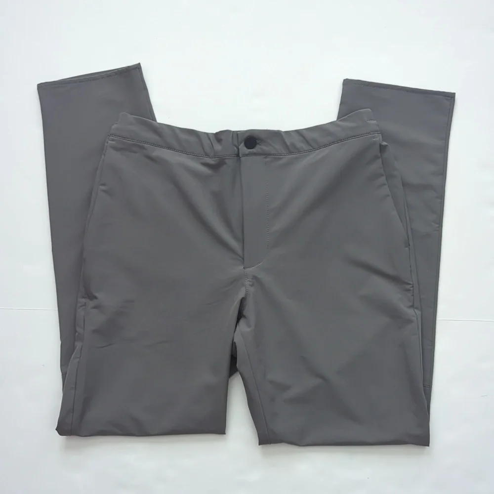 Banana Republic Slim Tapered Performance Pant Dark Steel Grey 32 x 34